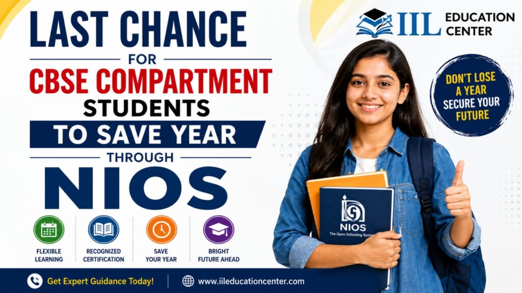 NIOS option for CBSE compartnent students to save year