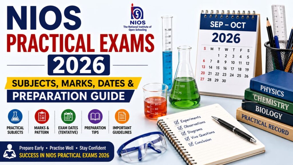 NIOS PRACTICAL EXAMS 2026